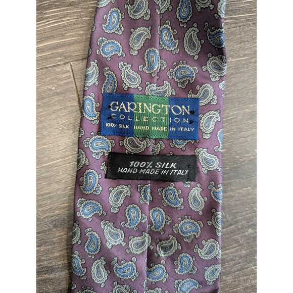 Garington Collection Vintage 100% Silk Tie Made In Italy - Picture 2 of 3